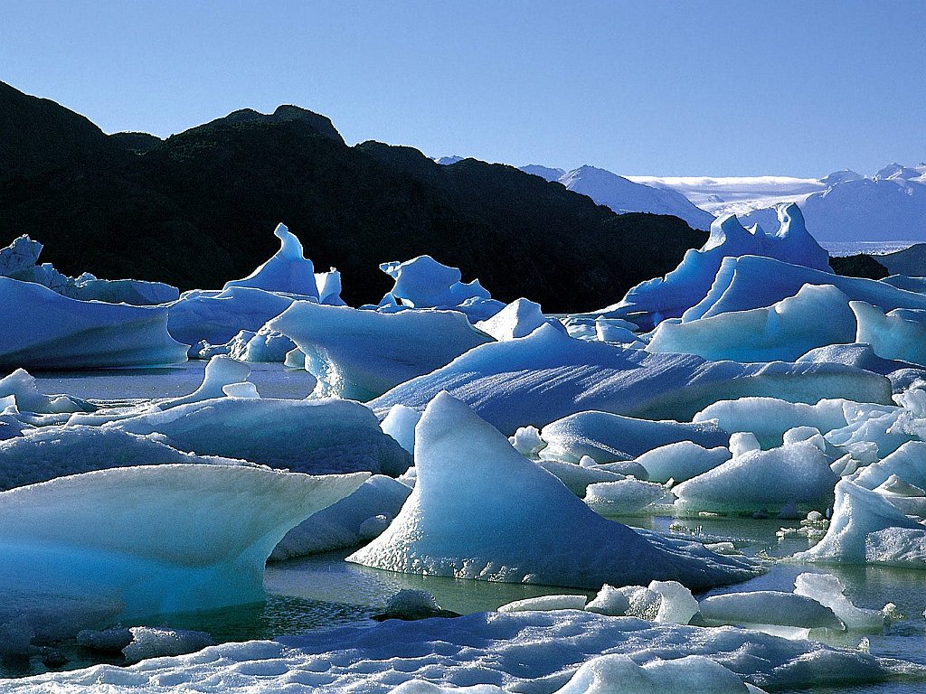 Icebergs, Torres Del Paine National Park, Chile